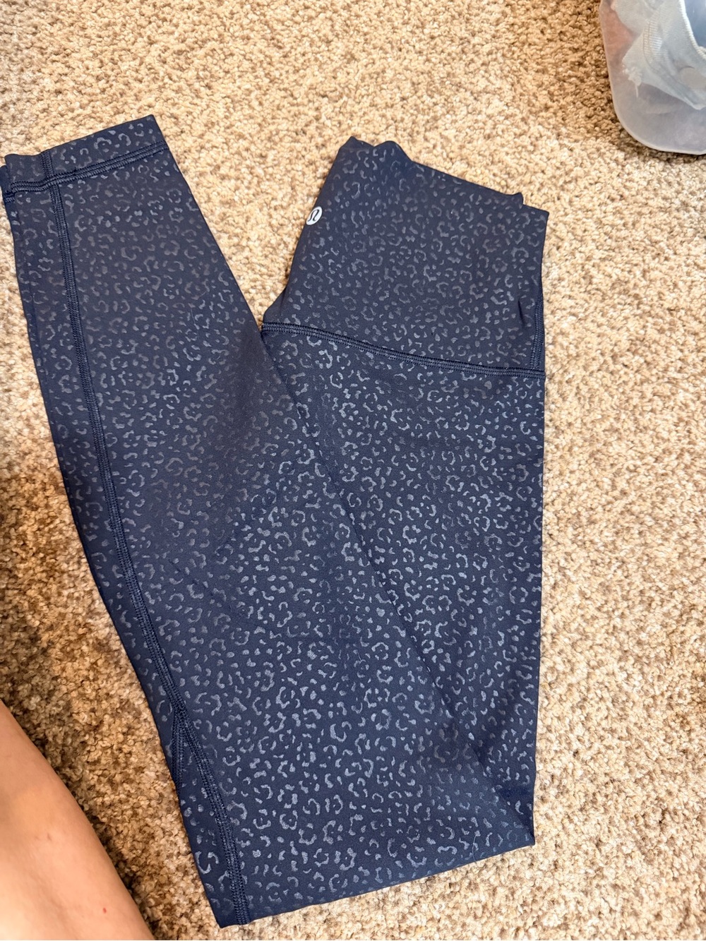 lululemon athletica black Leopard-Print High-Rise Leggings